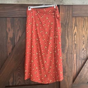 long midi floral skirt from a boutique
